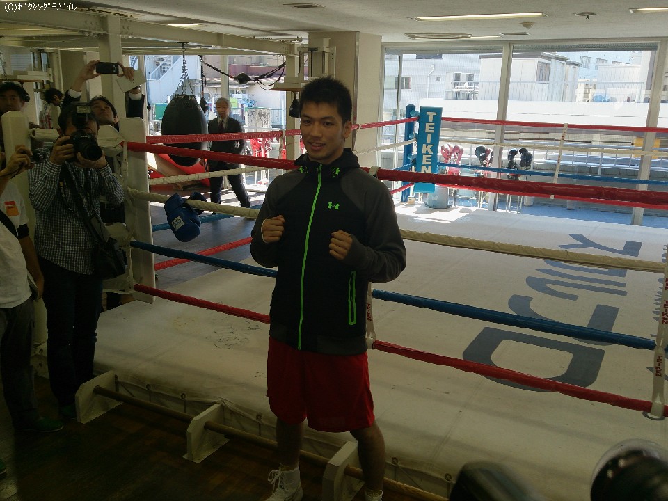 村田が公開練習