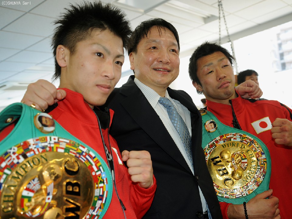 井上・大橋会長・八重樫