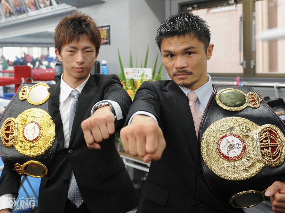 V3防衛に成功した田口と河野