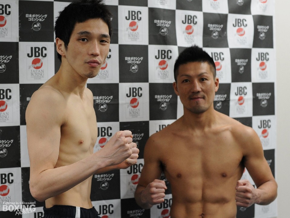 天笠(左)と臼井による日本ランカー対決