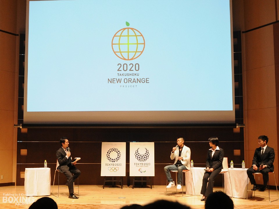 内山が拓大後輩とトークショー