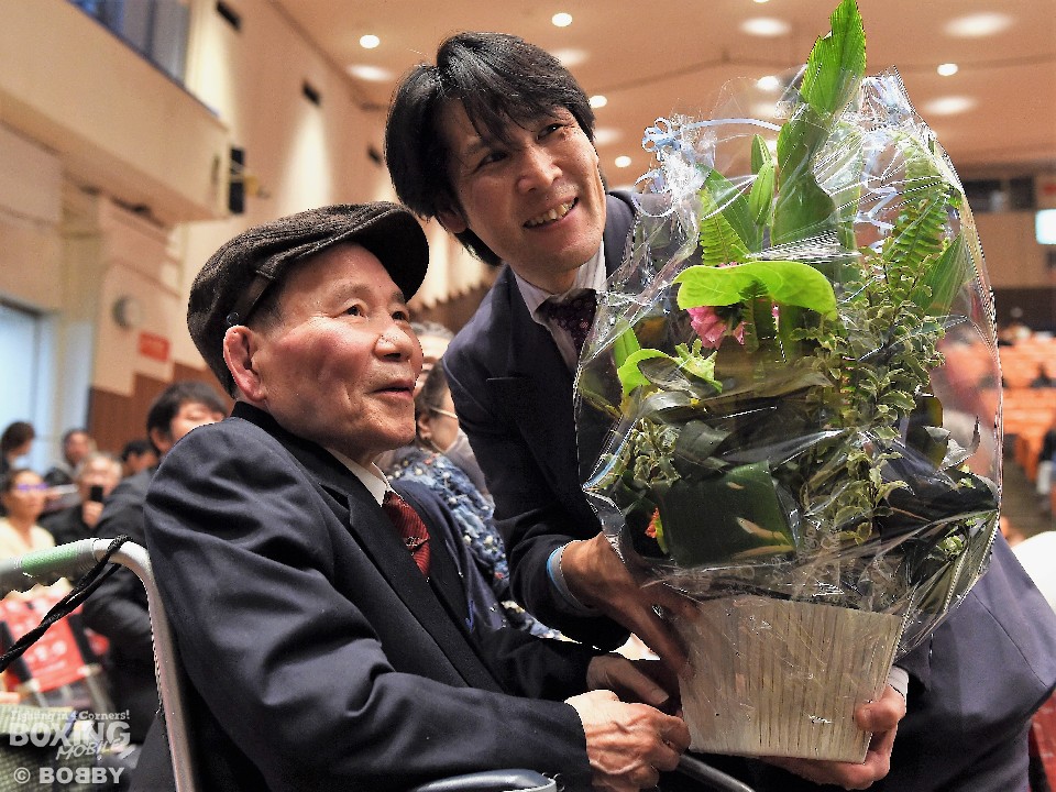 勝又行雄名誉会長と愛弟子の愛弟子の坂本博之氏