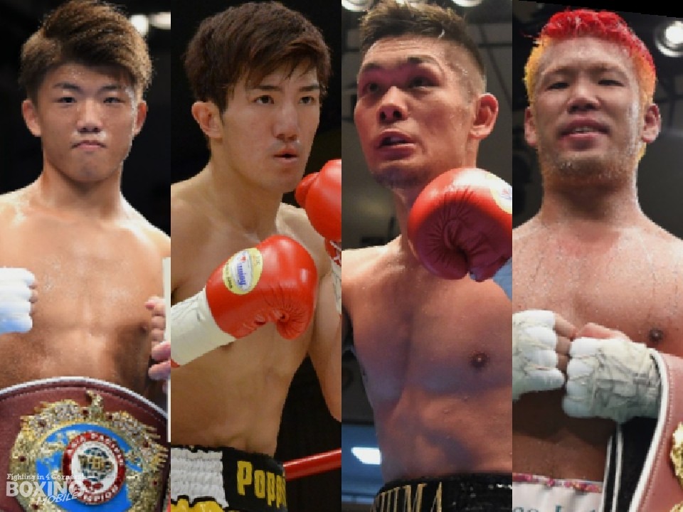 左から重岡、井上、別府、藤本