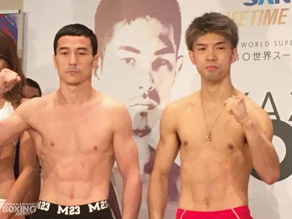 両者とも50.8kgで計量をパス!