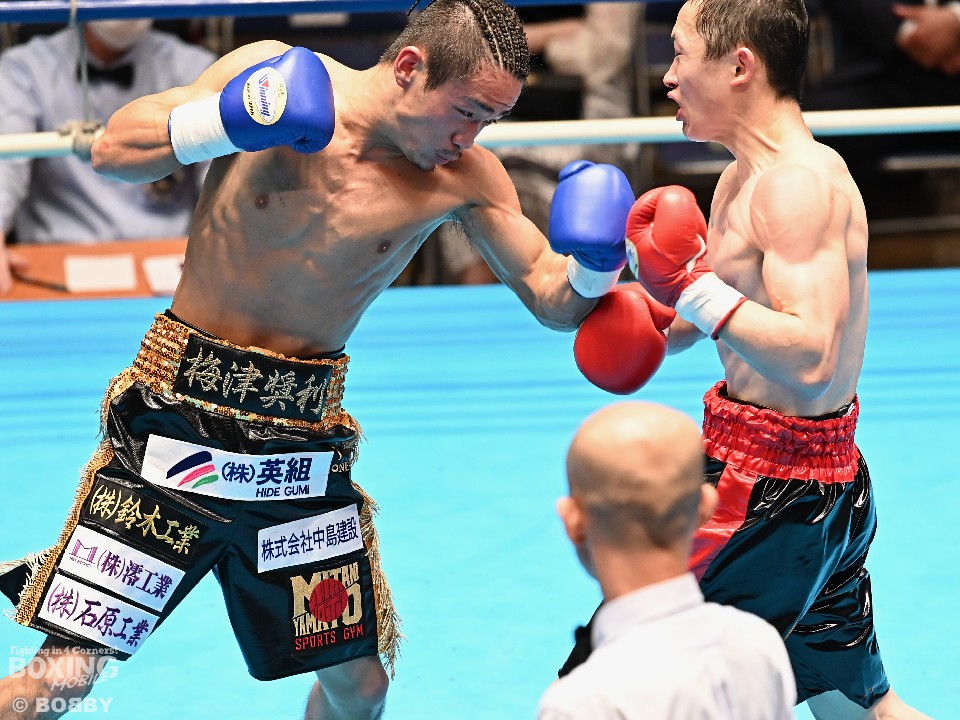 左:梅津奨利(三谷大和)<br>右:二葉恒輝(松本ACE)