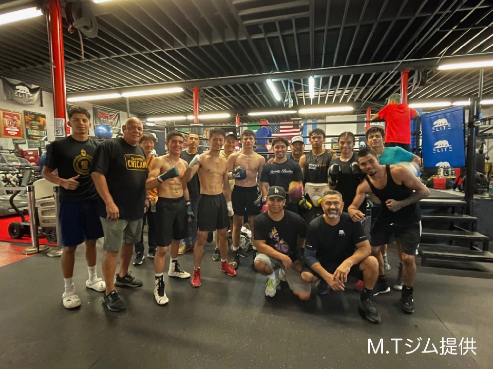 米国合宿中の中谷潤人(M・T)