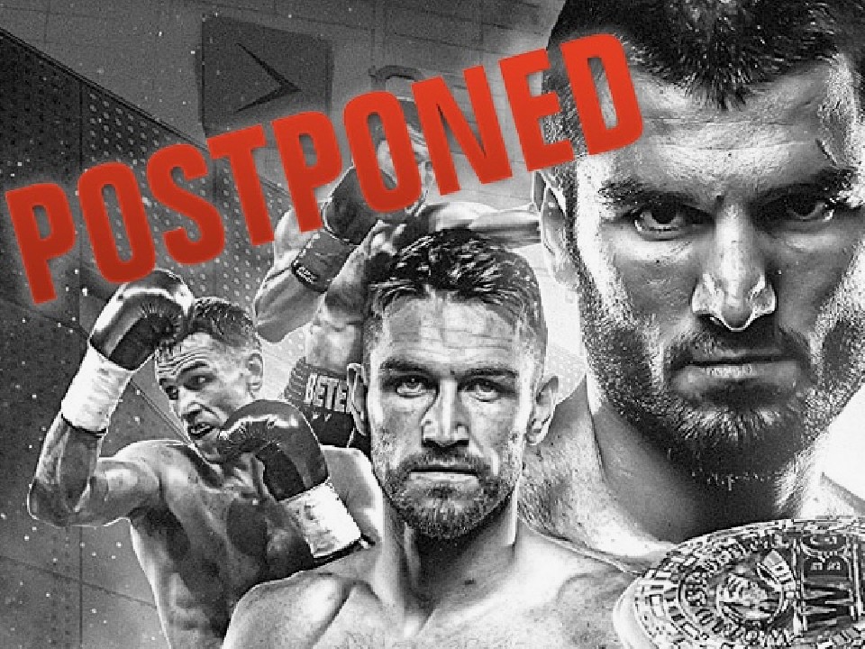 ライトヘビー級3冠戦は延期