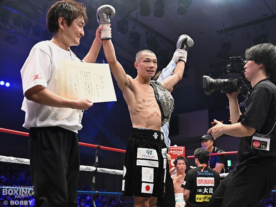 日本バンタム級王者の増田陸(帝拳)