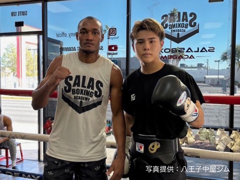 世界王者アルベルト・プエロ(ドミニカ共)ともスパー